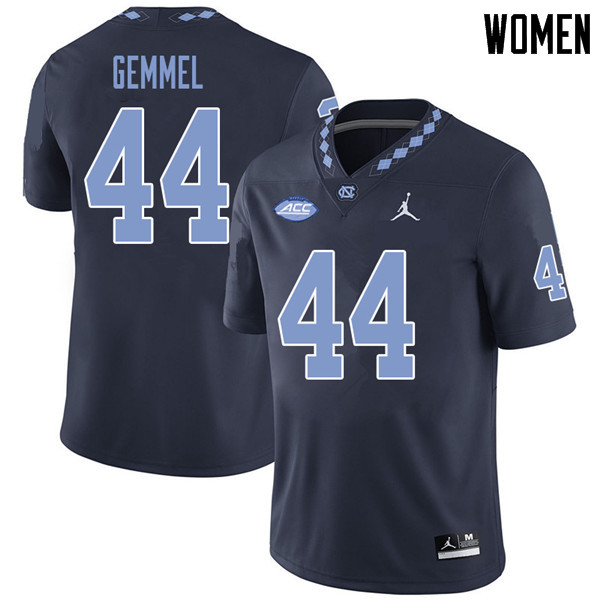 Jordan Brand Women #44 Jeremiah Gemmel North Carolina Tar Heels College Football Jerseys Sale-Navy